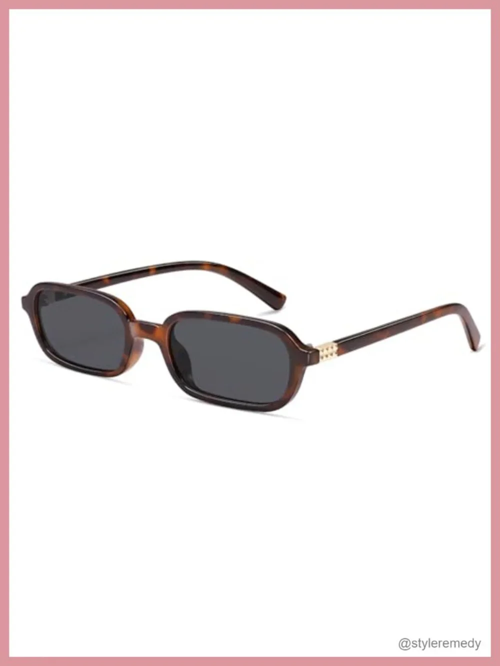 Retro Rectangular Small 90s Square Sunglasses UV400 Protection